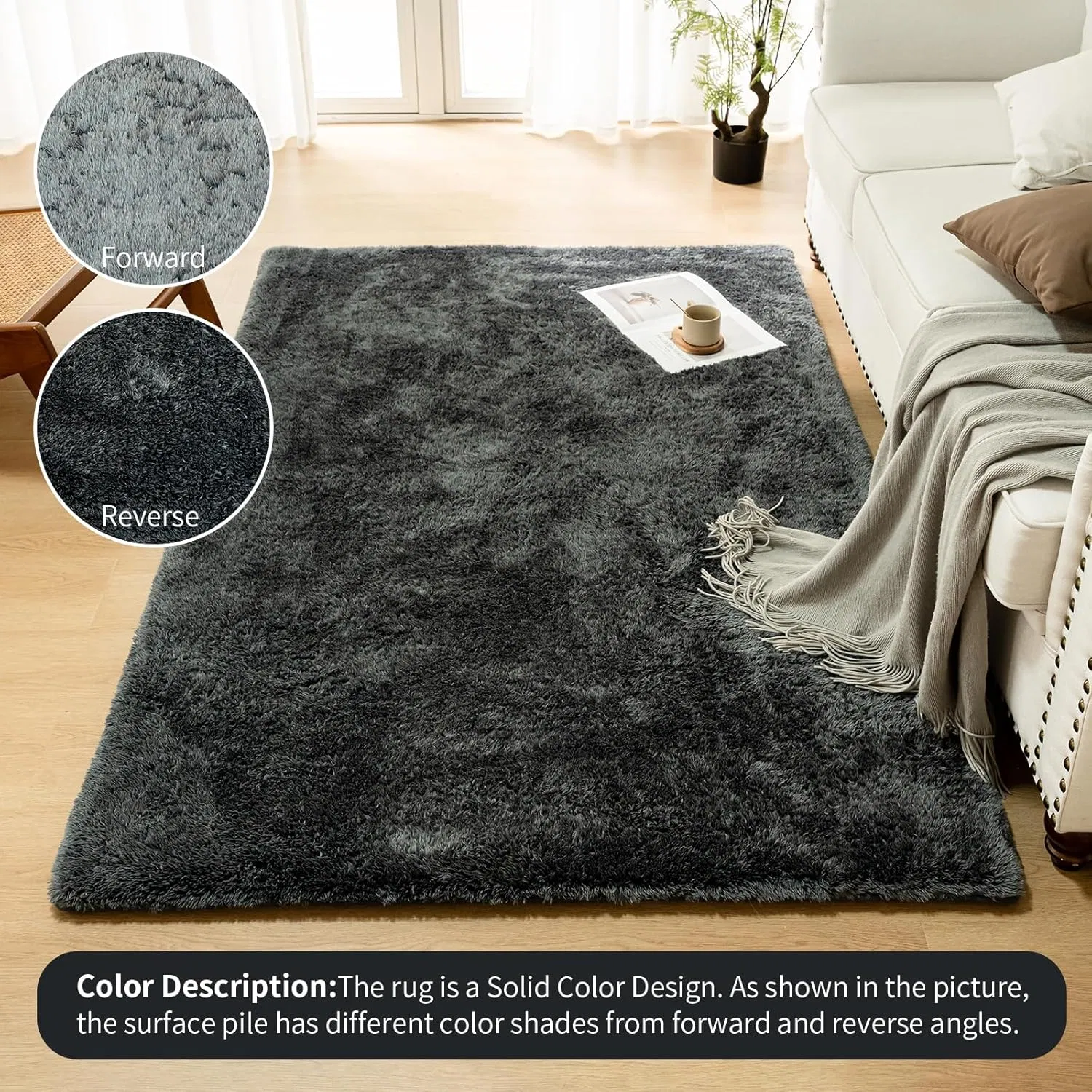 Designer Home Carpet Soft Fluffy Rug Faux Rabbit Fur Rug for Kids