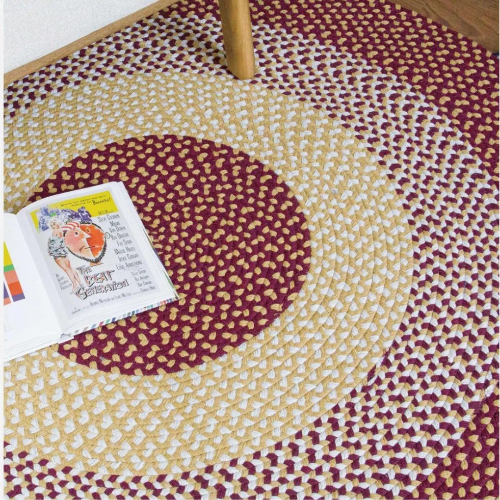 Supports Multiple Pattern Designs Wool Sisal Blend Braid Rug Soft Comfortable for Living Room Hallway &amp; Bedroom Eco-Friendly