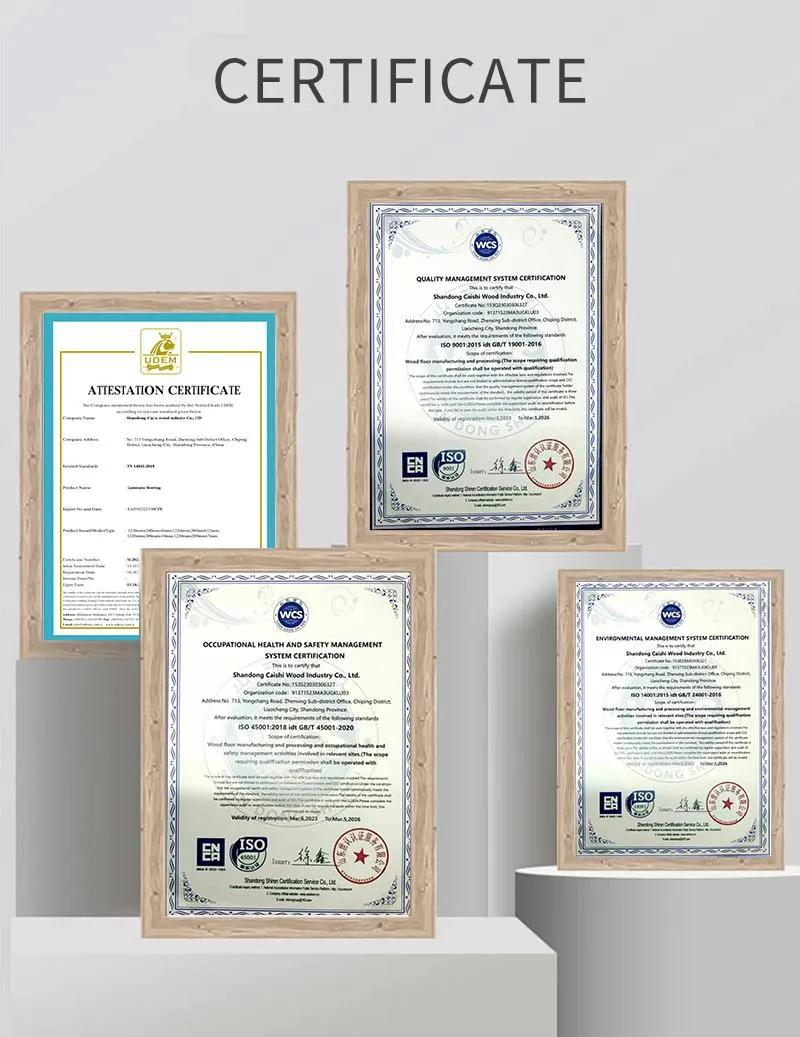 Certifications