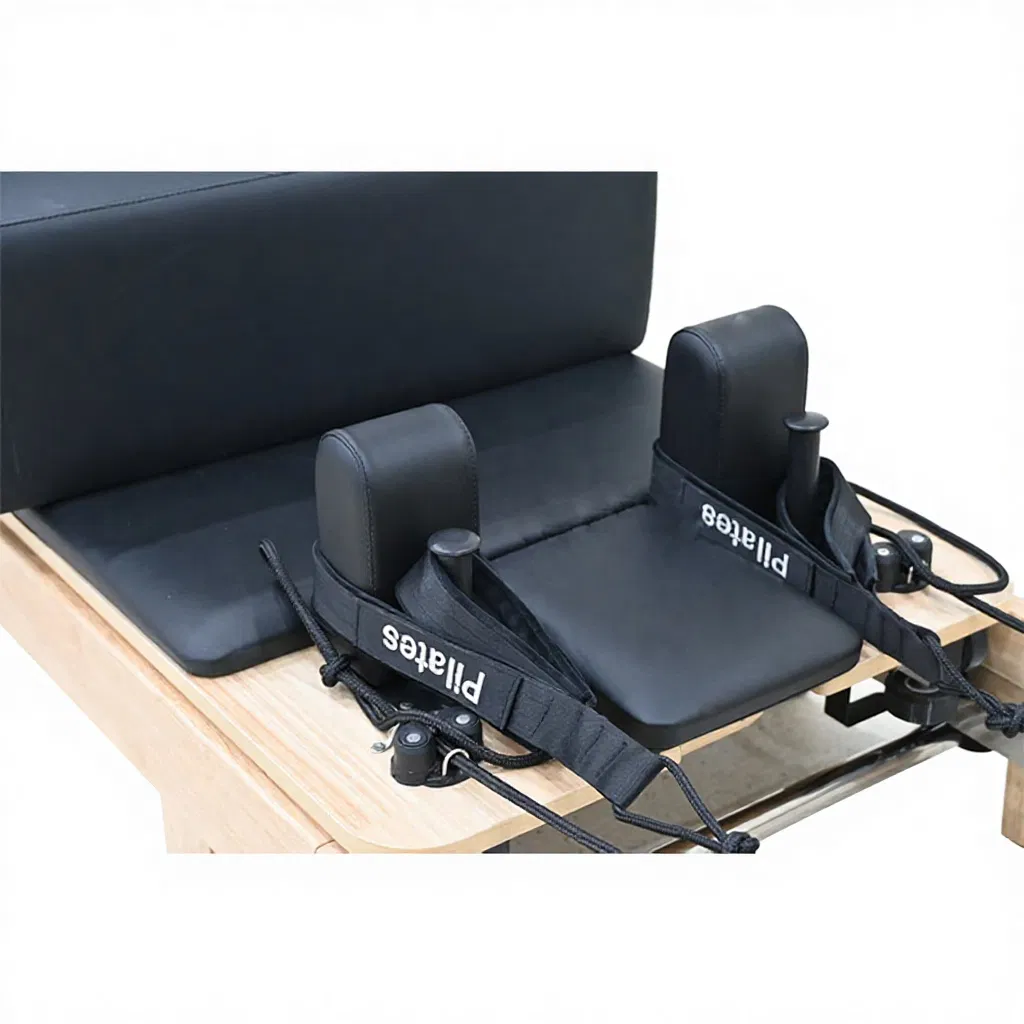 Home and Pilates Studio Yoga Training Equipment, Professional Wooden Foldable Pilates Reformer