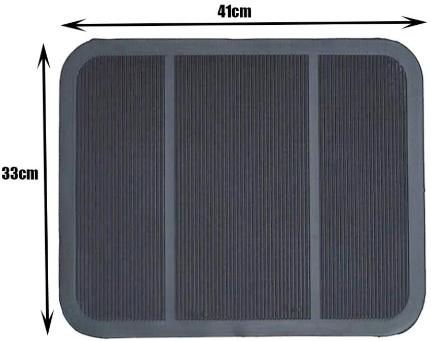 PVC Rubber Universal Car Floor 4PCS Mats All Weather Protection in Black Color - Trimmalbe Semi-Custom Fit