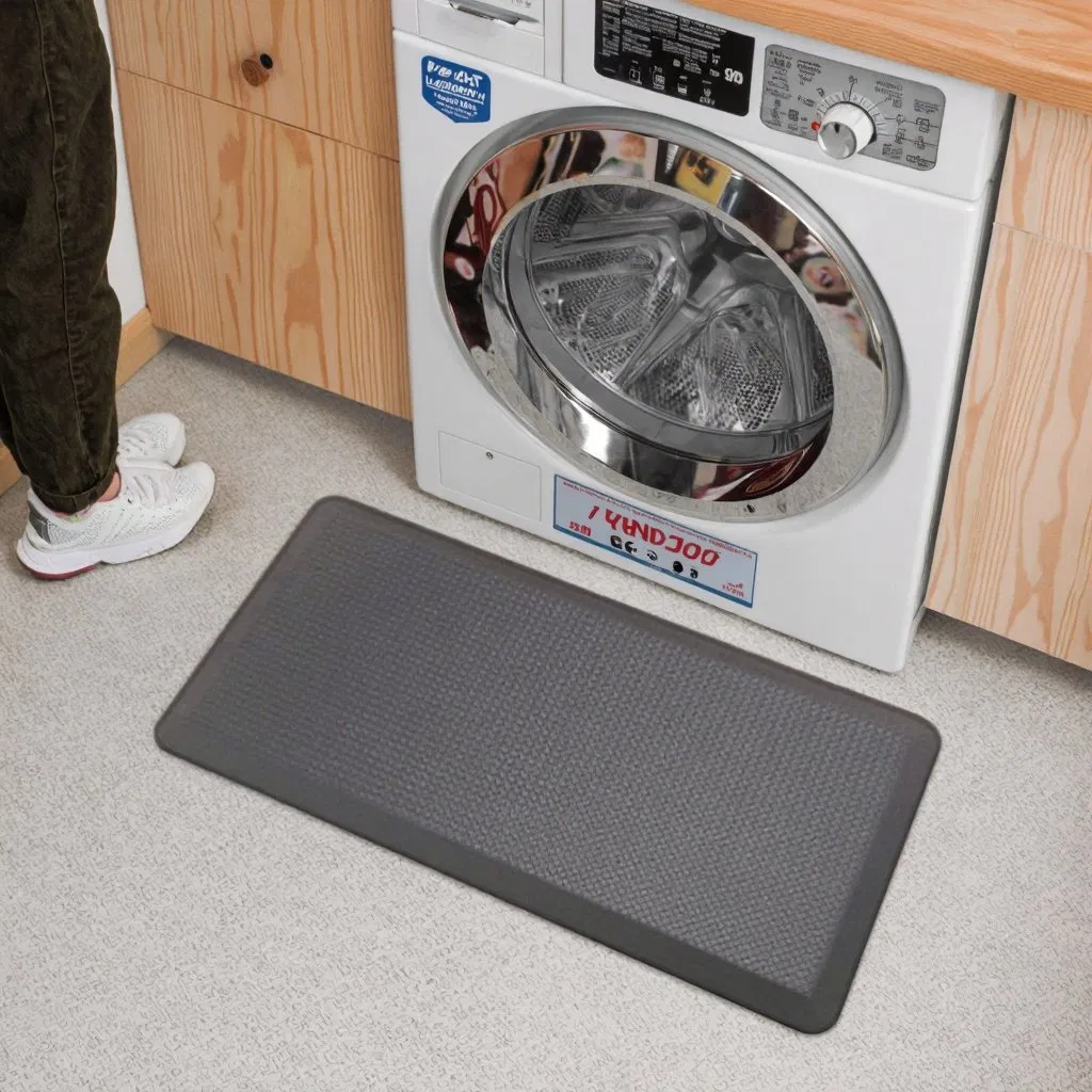 Non-Slip Comfort Durable PVC Anti Fatigue Kitchen Mats with SBR Non-Skid Backing