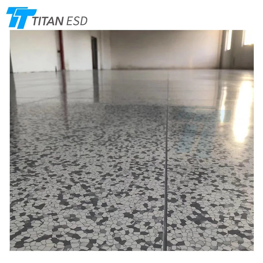 Antistatic Floor Tiles Lab Wear-Resistant ESD Tiles Waterproof Conductive PVC Flooring