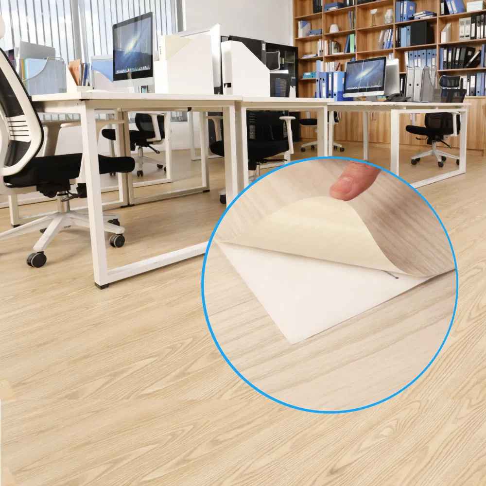 Manufacturer Vinyl Discontinued Tile Flooring Waterproof Removable Self Adhesive PVC Woodgrain Plank Flooring