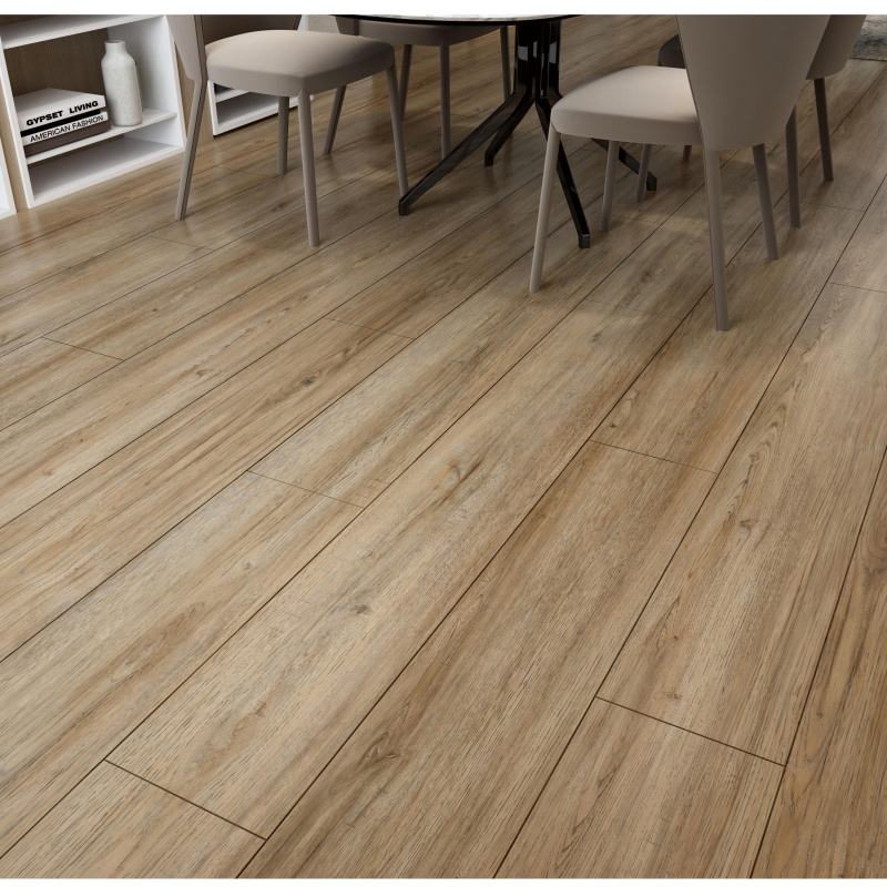 Waterproof Wood Grain 4mm 5mm 6mm 7mm 8mm PVC Click Luxury Vinyl Spc Flooring Tile for Home Decoration