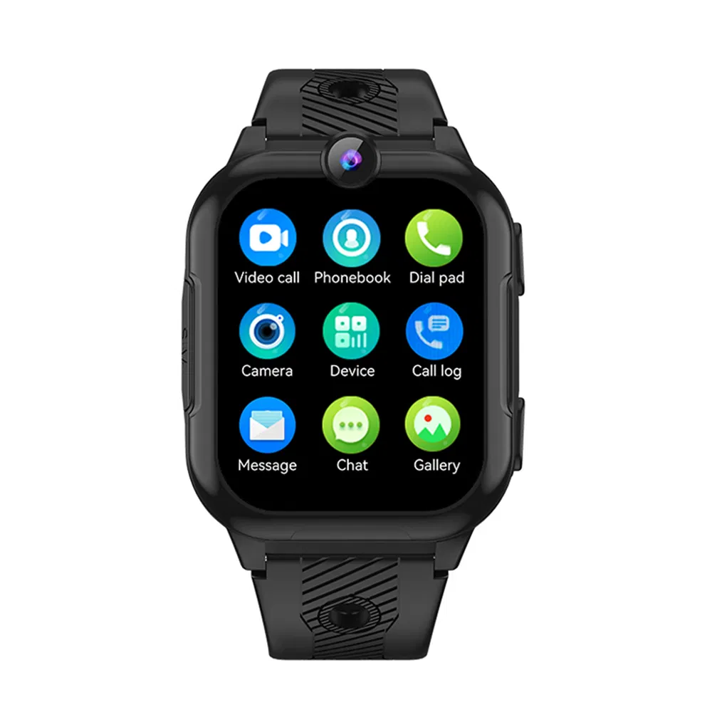 New design China manufacture 4G IP67 waterproof security kids smart GPS watch tracker device with video call SOS panic button live map monitoring D36C