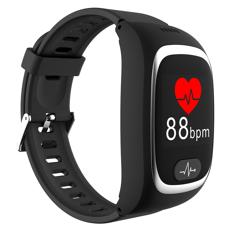 Custom Fall Alert Heart Rate Health Sos GPS Smartwatch Elderly Men Women