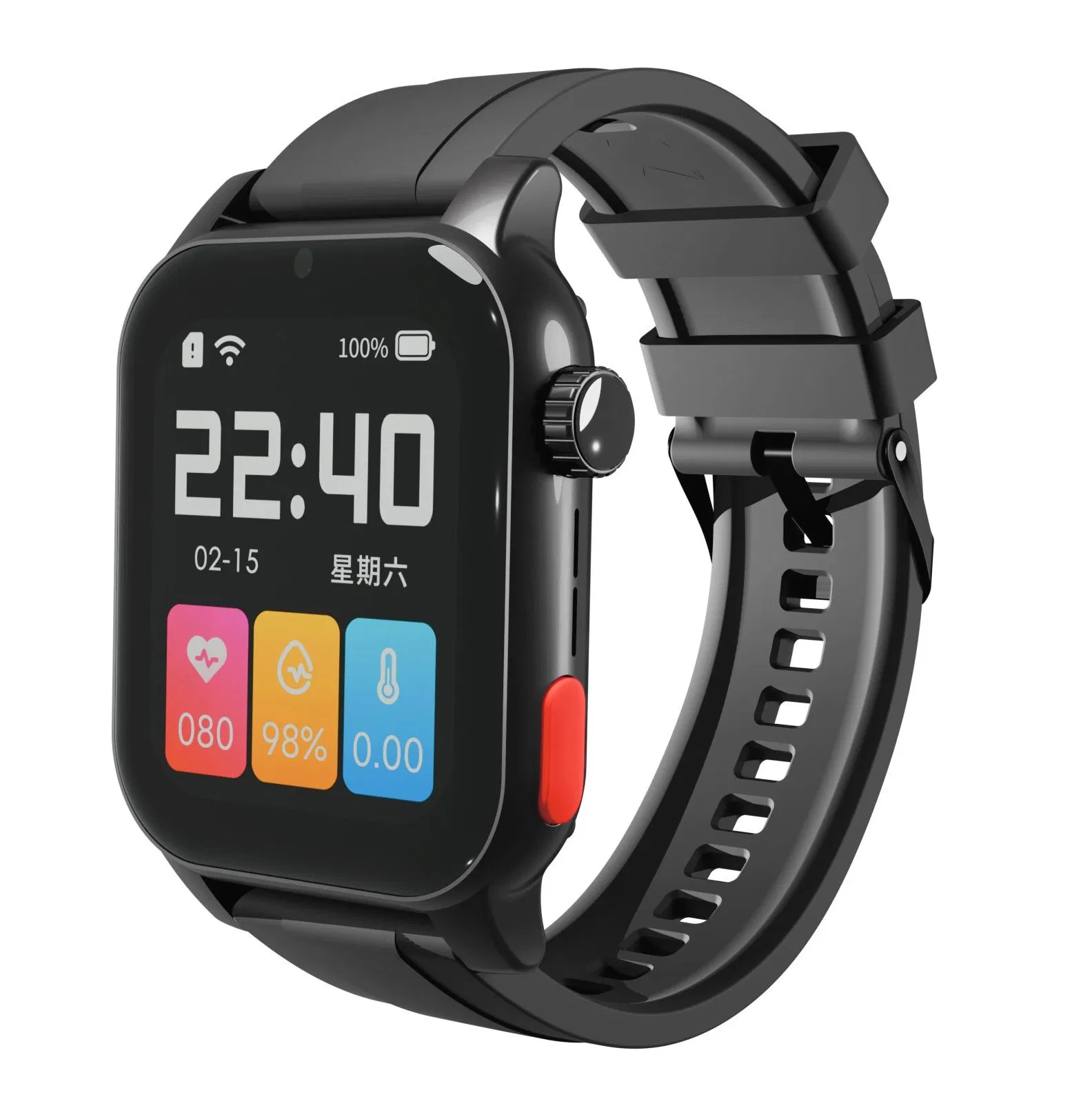 XL12 4G Smartwatch for Seniors with Heart Rate and Blood Pressure Monitoring