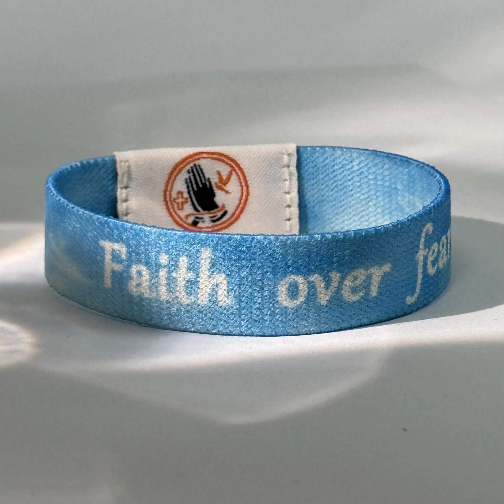 Christian Daily Bible Verses Bracelet Waterproof Polyester Print Smart NFC Bracelet