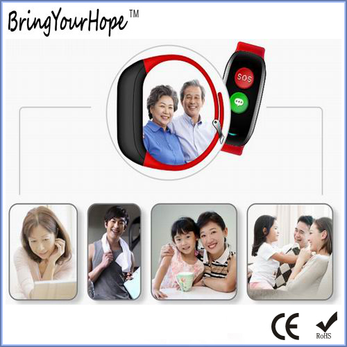 Heart Rate Monitoring GPS Sos Smart Bracelet for Elderly