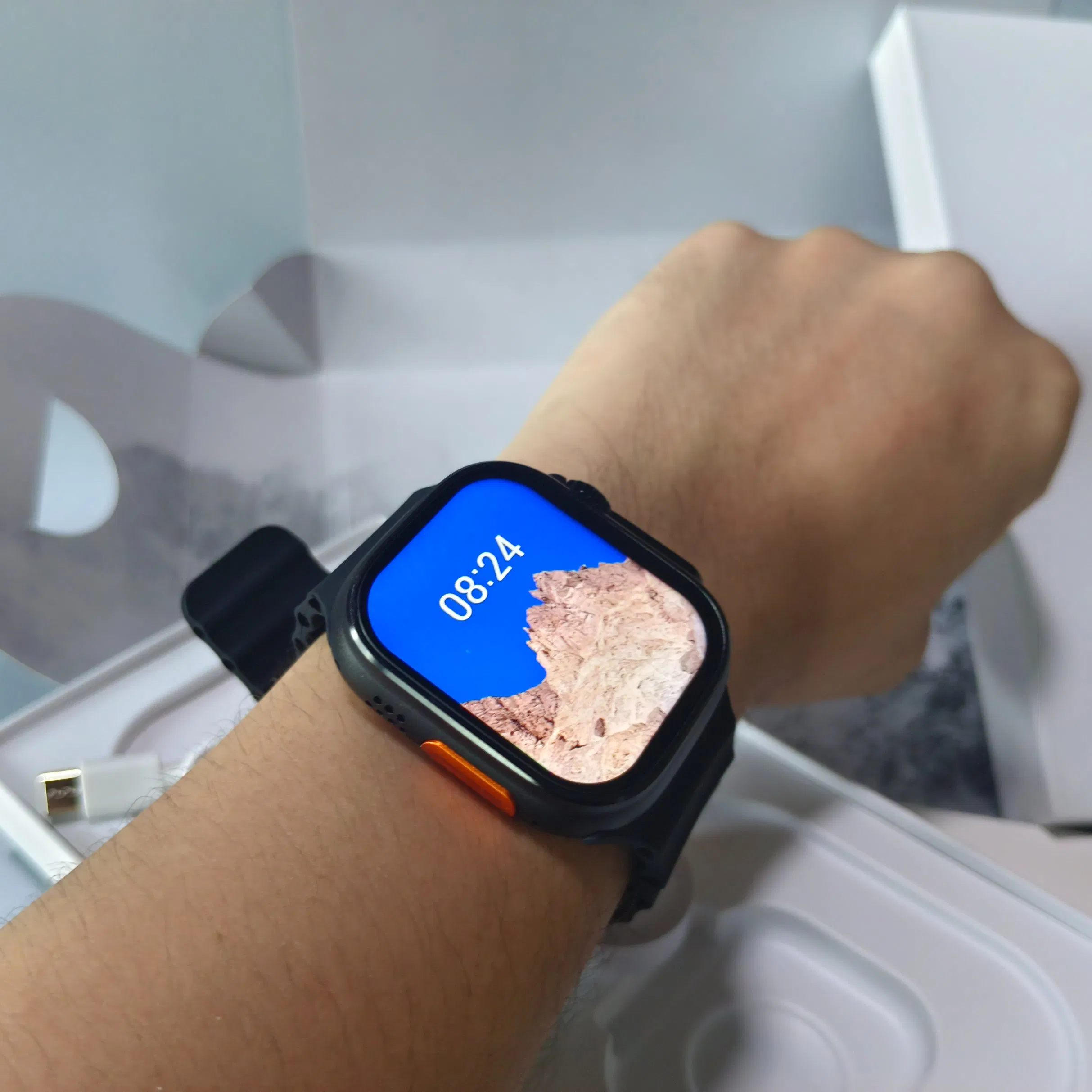 AAA+++ High Quality The High-Quality Smartwatch Ultra 2 Supports Functions Such as Blood Pressure &amp; Oxygen Monitoring and Heart Rate &amp; ECG Monitoring etc