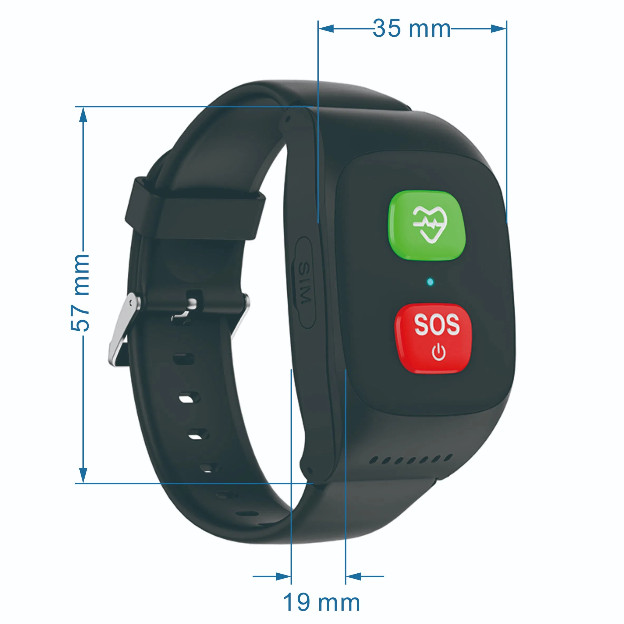 New arrival China manufacture 4G IP67 waterproof smart dementia patients GPS tracker device with panic button Geo-fence alerts for anti lost Y6