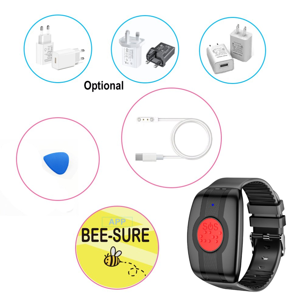 Hot selling 4G waterproof Senior Bracelet GPS Tracking Tracker Smart Watch with removal alert blood pressure thermometer SPO2 fall down detection Y6Ultra