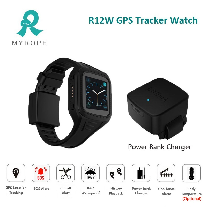 GPS Tracker Watch with Sos for Prisoner Quarantine People Real Time Location Tracking Offender GPS Tracking Watch
