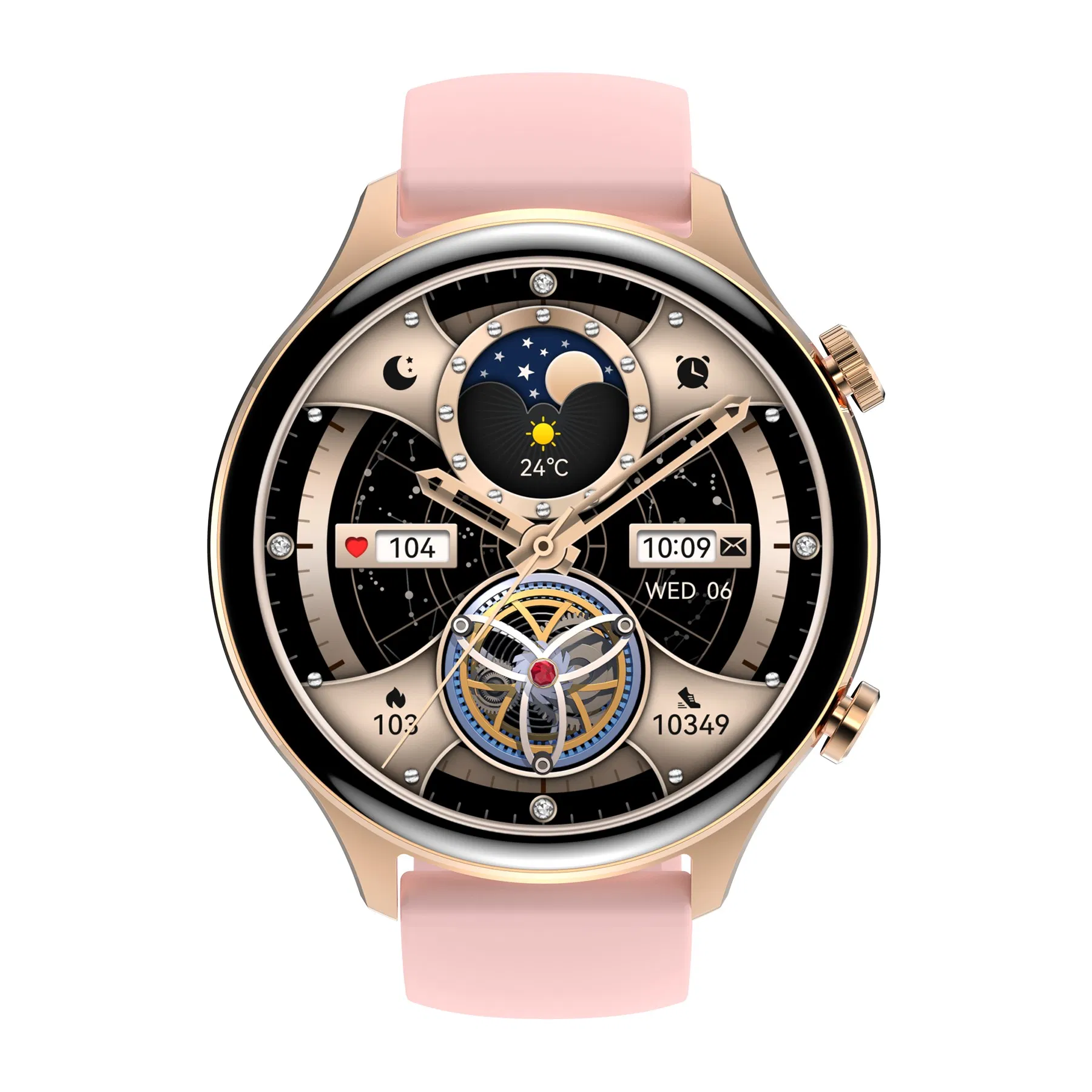 2025 new developed IP68 waterproof senior smart bluetooth watch with heart rate blood pressure blood oxygen monitor for fitness monitoring HK75