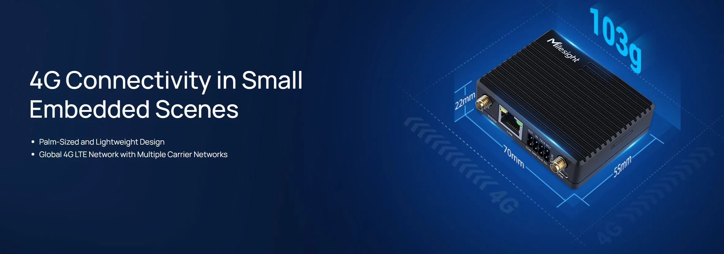 Milesight UR41 Industrial Cellular Router GPS Creating a Powerful Network Supply Heart