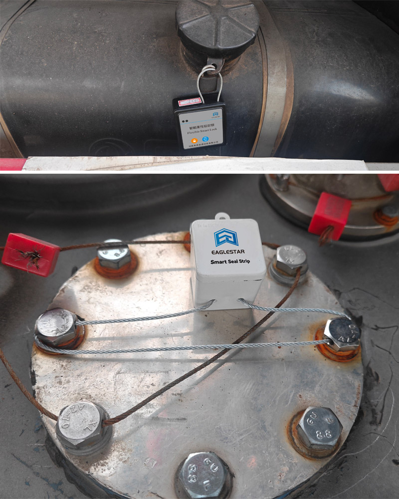 Reusable Explosion-Proof Smart Seal Lock Steel Cable Tensile Strength >400kg for Fuel Tanker Security
