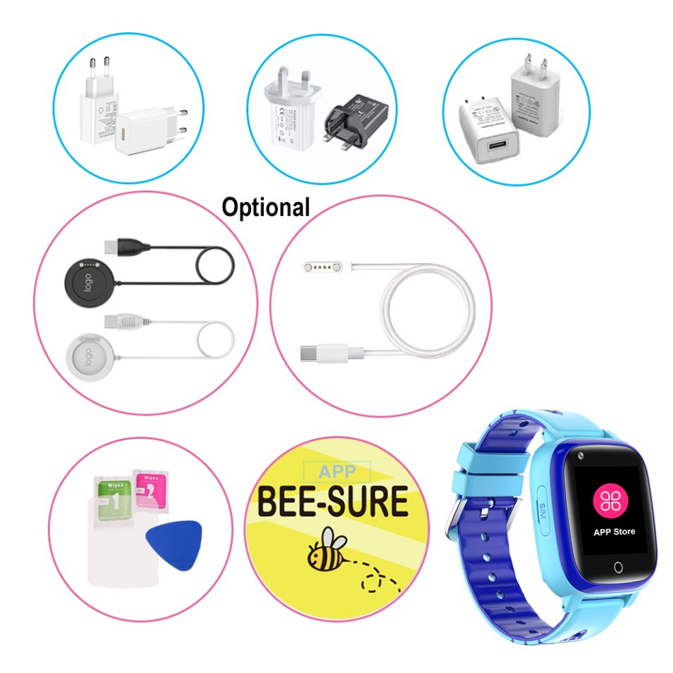 New launched IP67 Waterproof 4G LTE Video Call security GPS Tracking Tracker Smart Watch with Fall Down Detection HR Blood Pressure D4L