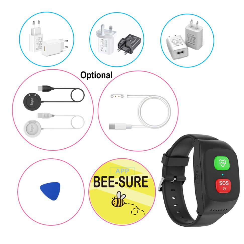 Best China manufacture IP67 waterproof elderly healthcare SOS alarm smart GPS tracker watch with panic button fall detection for emergency call Y6