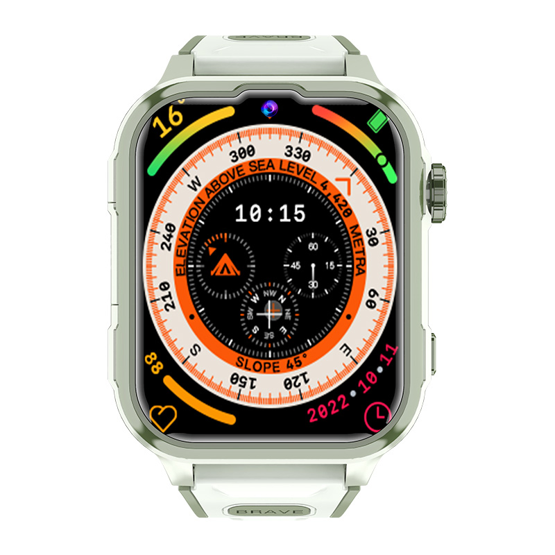 Fashion design China manufacture 4G IP67 waterproof digital boy girl smart GPS watch with video call rotation menu button history route SOS panic button D35P