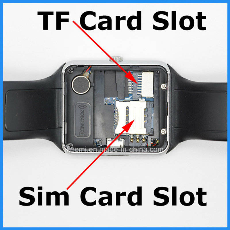 Gt08 Wrist Smart Digital Health Watch Mobile Phone with Bluetooth Accept OEM