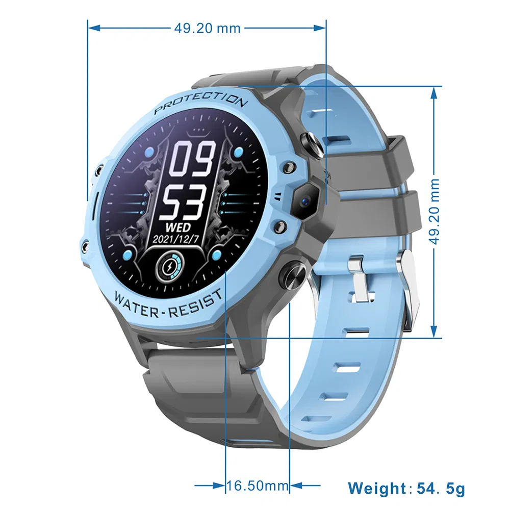 Round Screen LTE 4G Kids Children Students Girls Boys Accuracy Smart GPS Tracker Watch with panic emergency button for SOS Call D42C