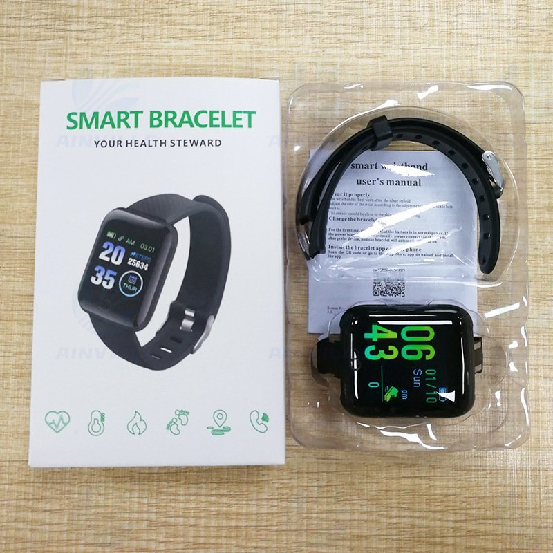 Hot Sale Heart Rate Blood Pressure and Oxygen Monitoring 116s Smart Watch for Health Tracking