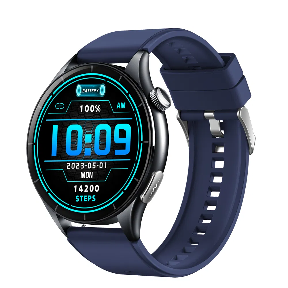 Fashion IP68 waterproof wearable smart bluetooth watch with HR blood pressure SPO2 monitoring respiratory training for Senior healthcare E458