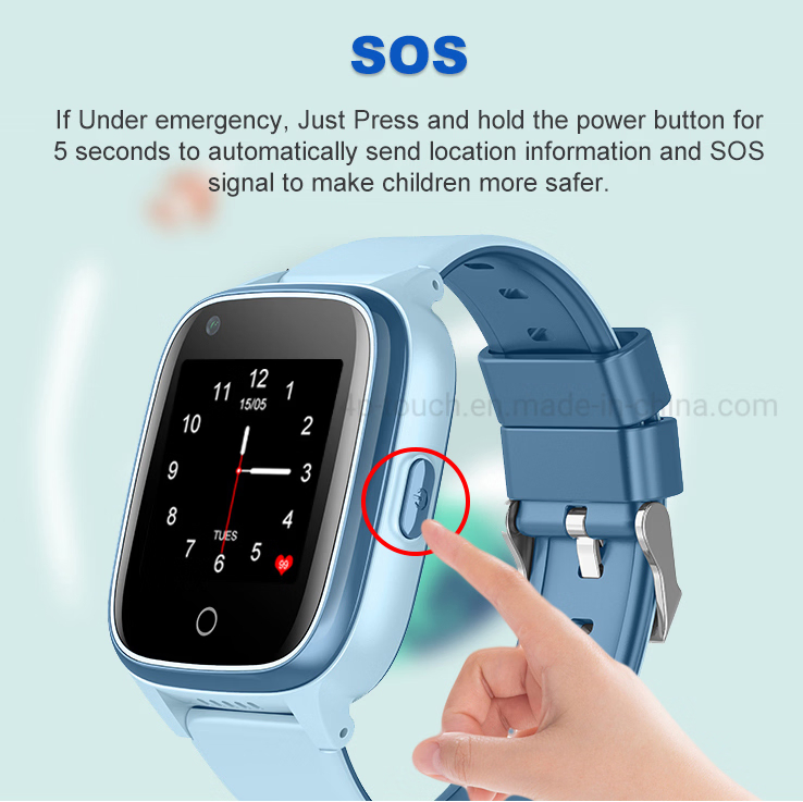 2025 The Latest 4G WiFi Tracking Video Call Waterproof Sos Call Boys Girls Kids GPS Security Smart Watch with Removal Alert for Emergency Help D31u - GPS Tracke