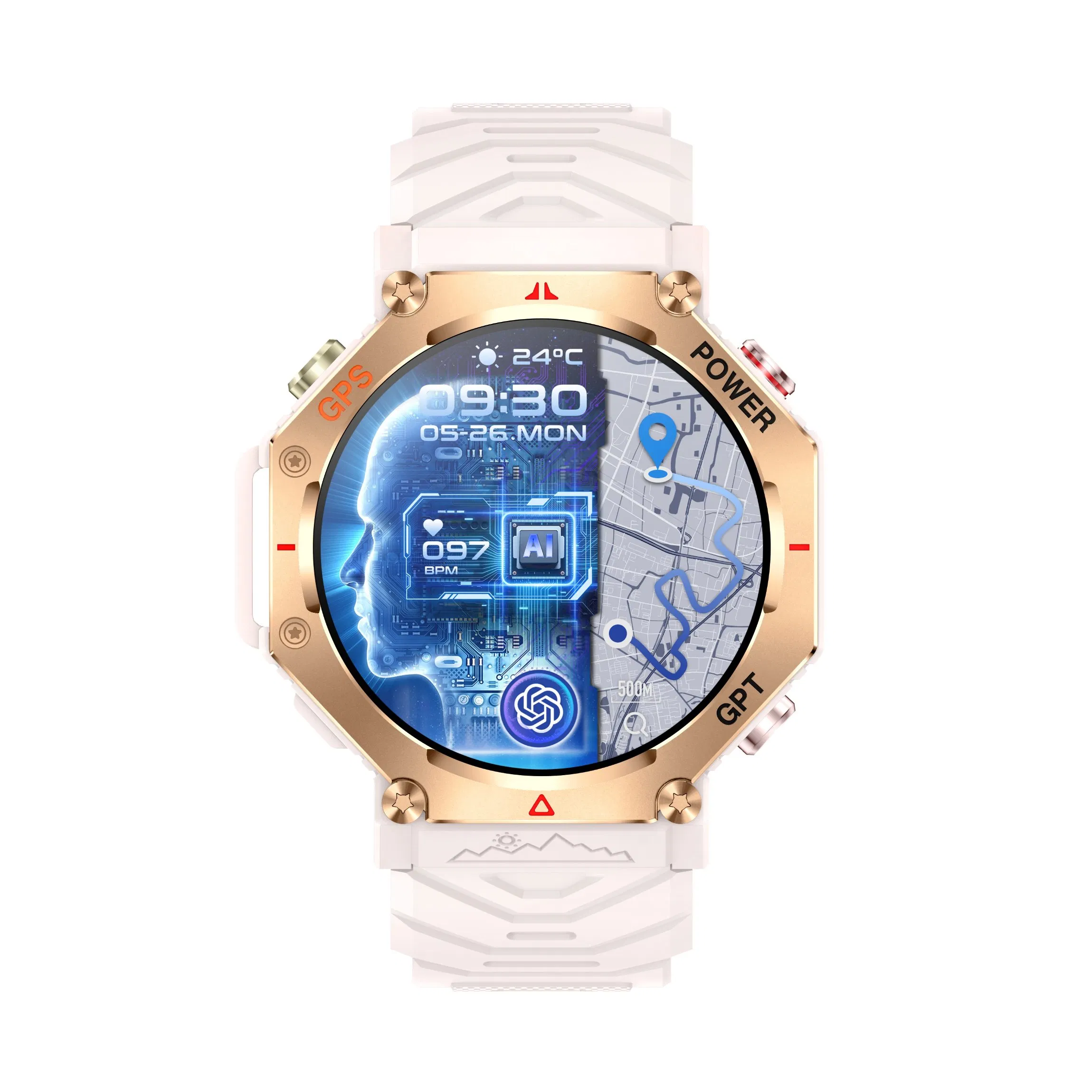 Wholesale China factory 3ATM waterproof senior healthcare smart bluetooth watch with heart rate blood oxygen blood pressure monitoring KC91