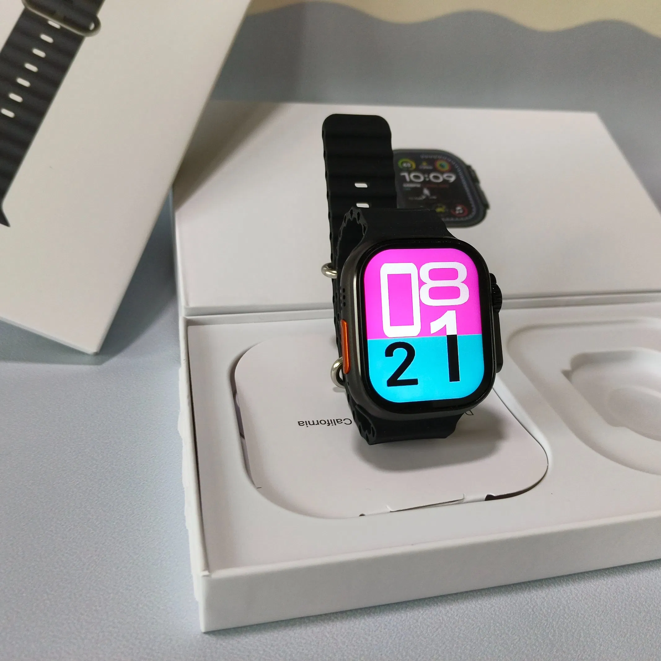 1: 1 Precise Replica Ultra 2 Dynamic Island Supporting Simultaneous Blood Pressure Oxygen and Smartwatch Heart Rate &amp; ECG Monitoring and Other Functions