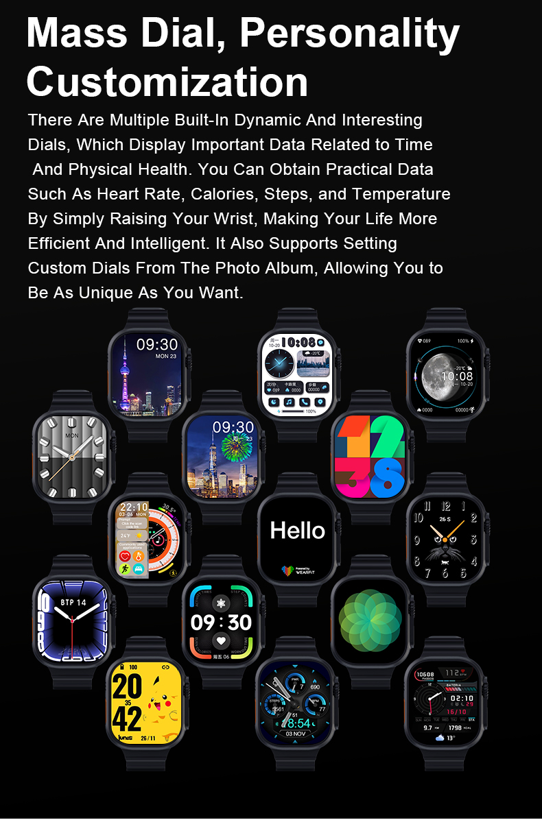 24 Hours Real Time Blood Pressure Oxygen Monitoring Easy Health Smartwatch