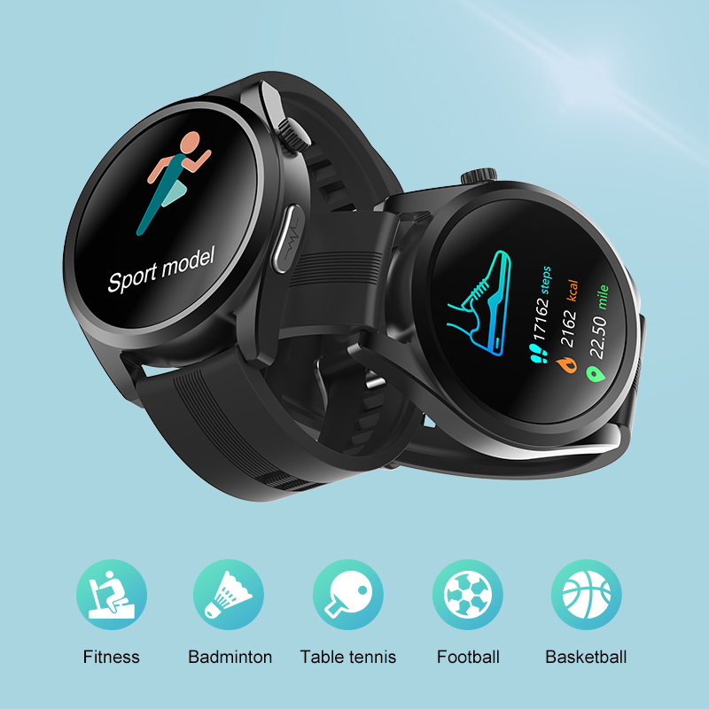 Bluetooth Call1.28inch Round Body Temperature, Heart Rate, ECG, Blood Oxygen, Blood Pressure, Big Screen H28 Sleep Monitoring Android Smart Watch Smartwatch