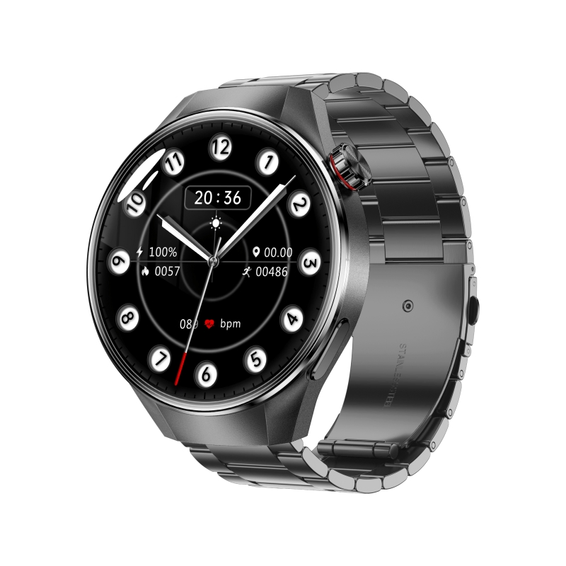 Hot Sale 1.75" Amoled Screen Smart Watch Health/Sleep/Heart Rate/Blood Oxygen Monitoring GPS Bt Call Compass Sport Smart Watch