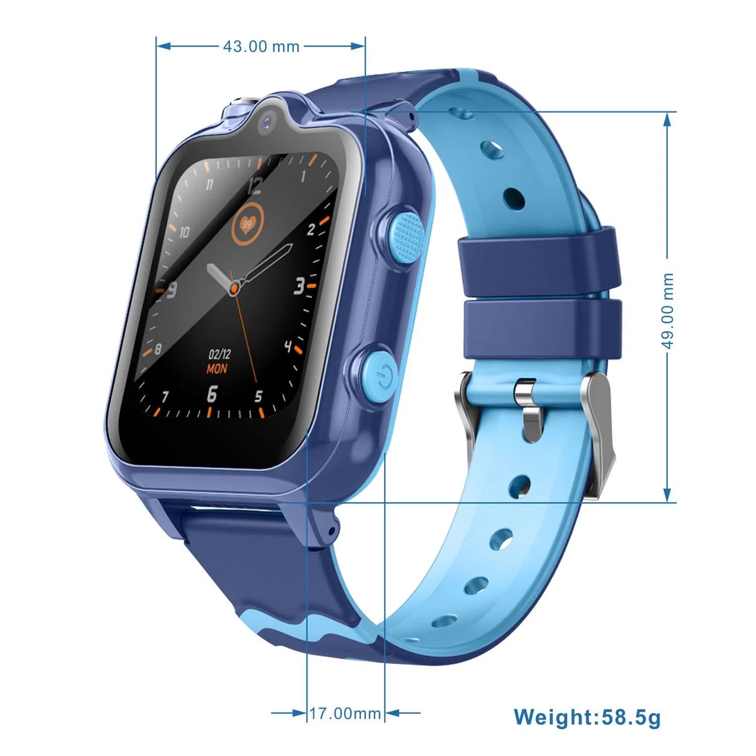 Wholesale 4G LTE IP67 waterproof Kids GPS Security Watch with panic button for SOS Emergency help D49