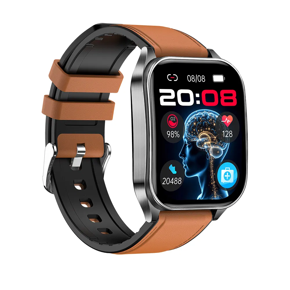 Fashion IP68 waterproof Electronic Bluetooth Smart watch with HR blood pressure SPO2 Blood sugar monitoring for Senior Healthcare T810