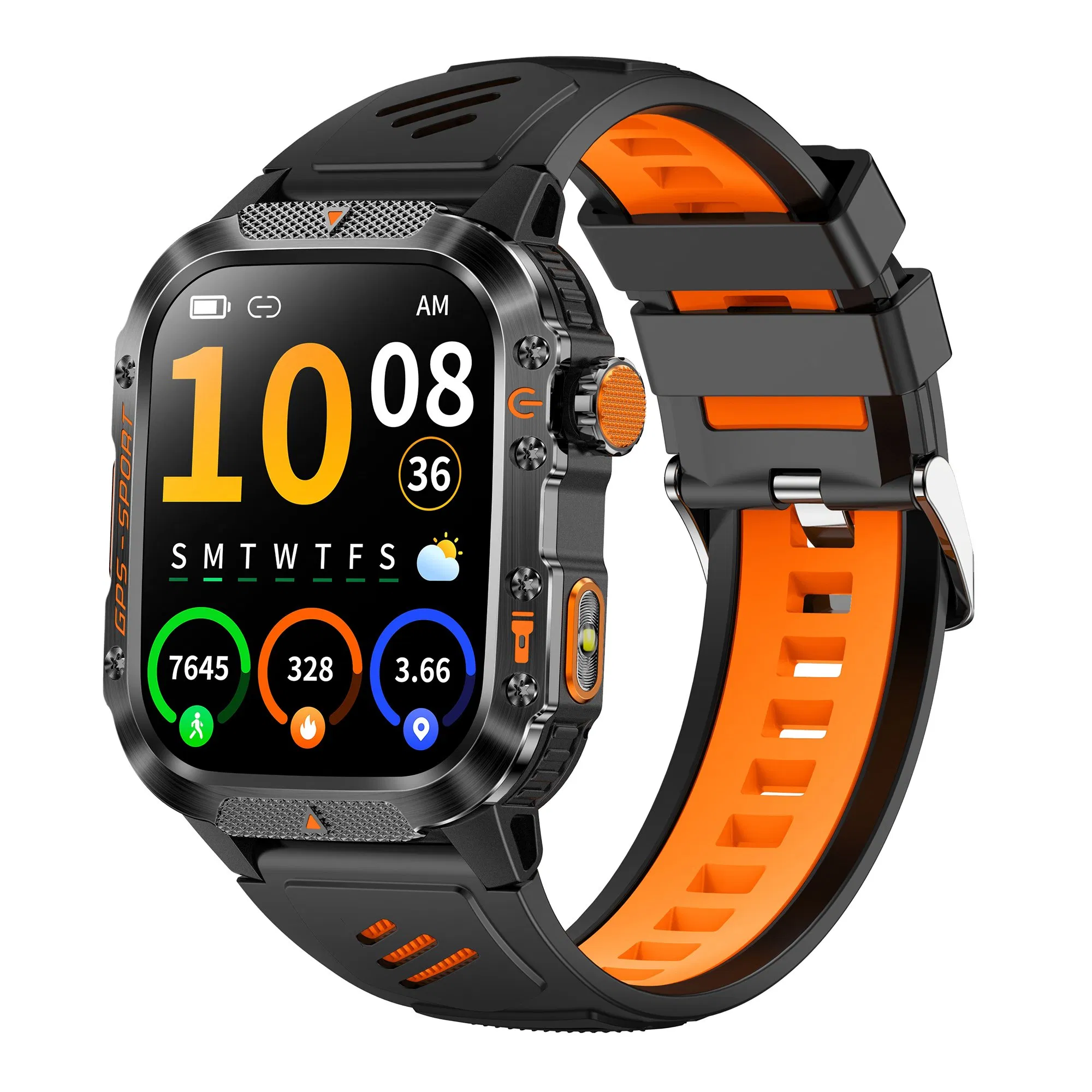 Ht36 Smartwatch with GPS Tracking – Waterproof Outdoor Fitness Smart Watch with Heart Rate Monitor, Sleep Tracker &amp; Step Counter