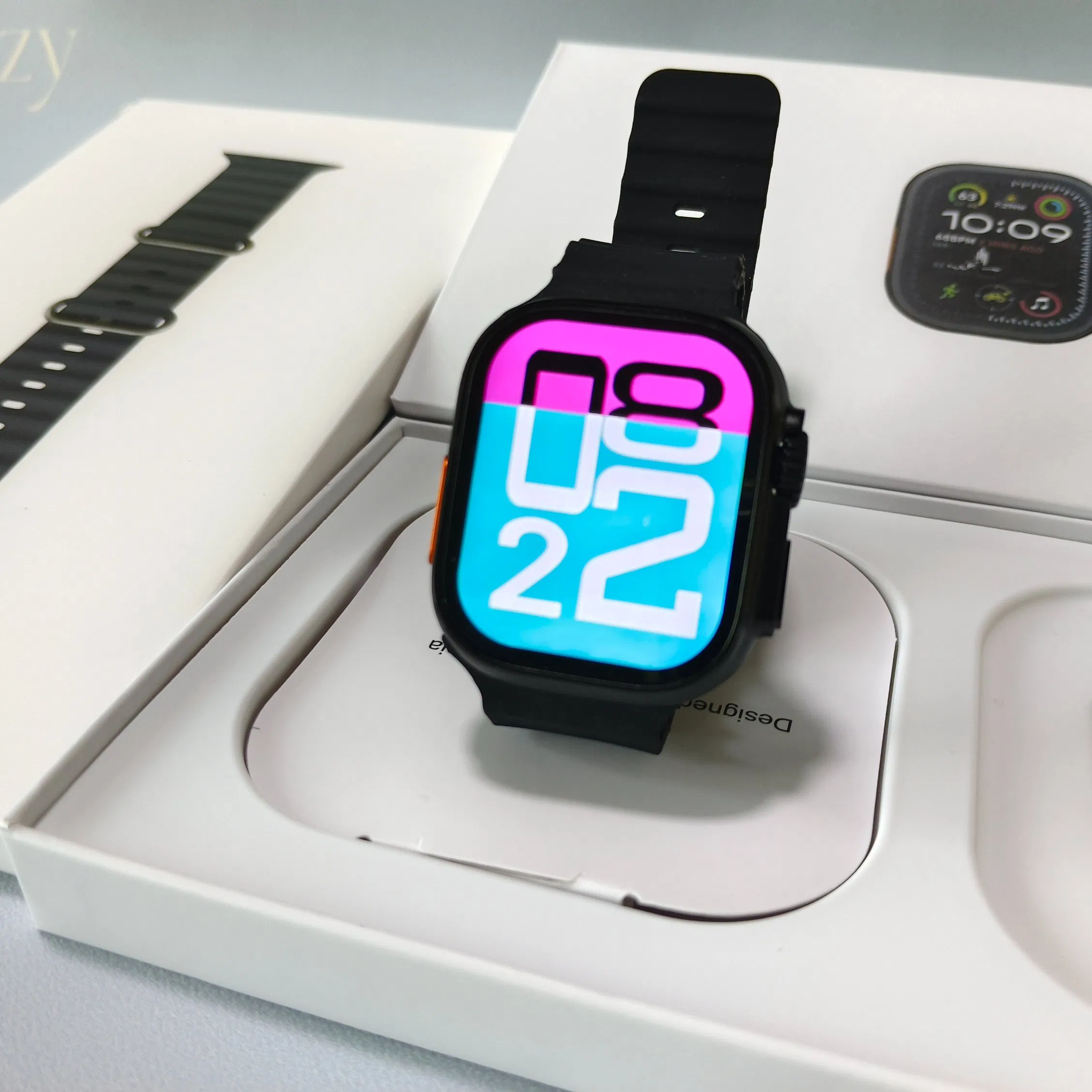 1: 1 Precise Replica Ultra 2 Dynamic Island Supporting Simultaneous Blood Pressure Oxygen and Smartwatch Heart Rate &amp; ECG Monitoring and Other Functions