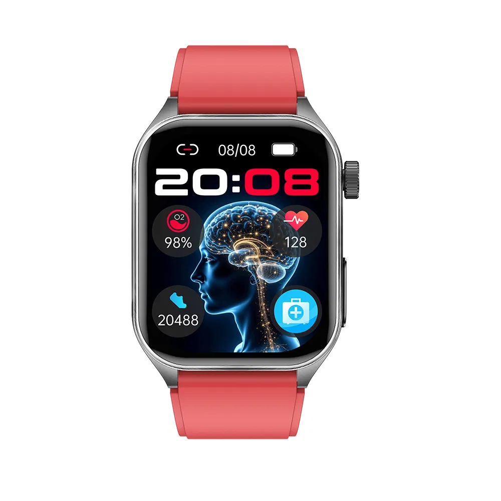 Fashion IP68 waterproof Electronic Bluetooth Smart watch with HR blood pressure SPO2 Blood sugar monitoring for Senior Healthcare T810