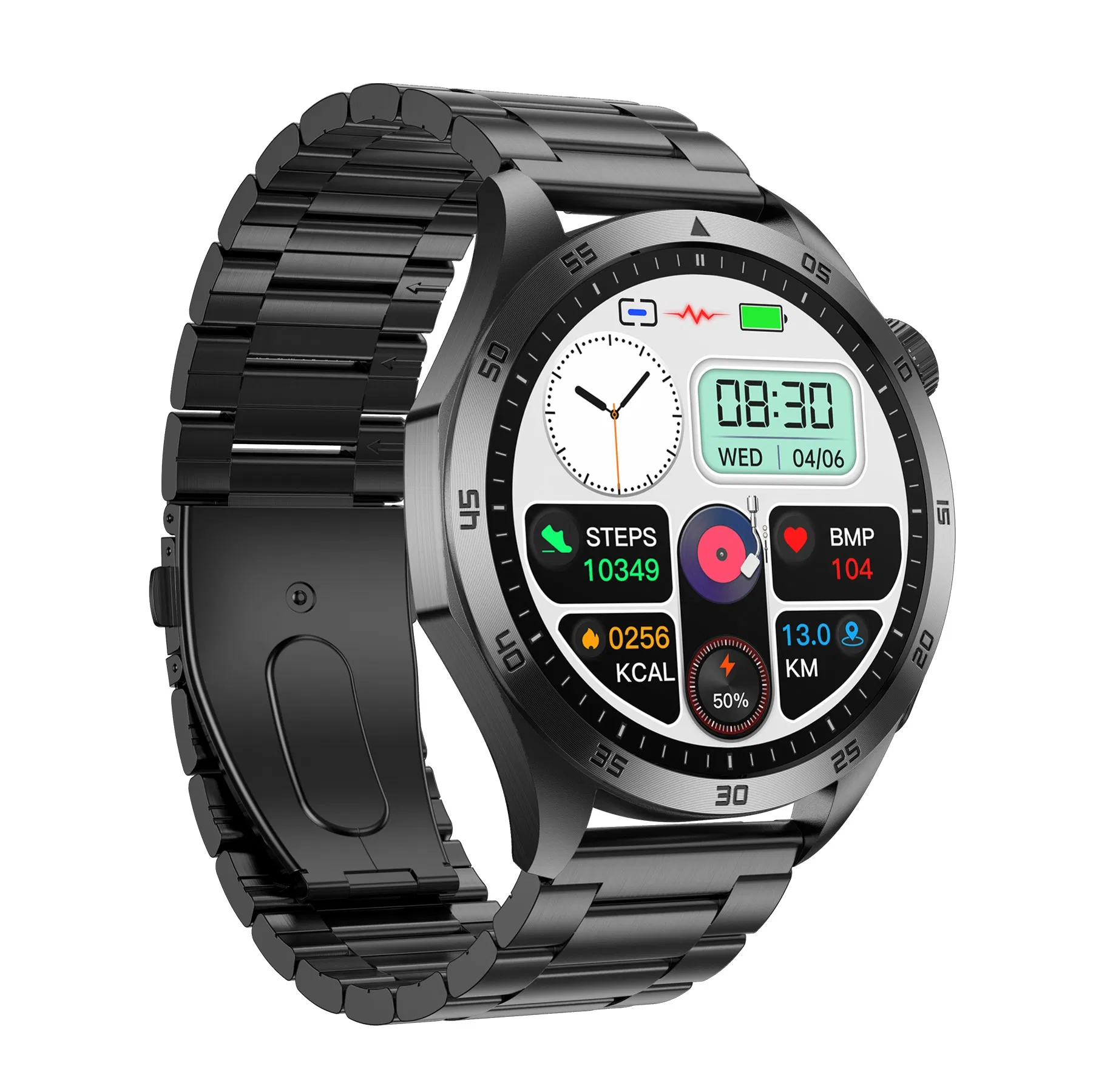 Top quality China factory IP68 waterproof senior healthcare smart bluetooth watch with heart rate blood pressure blood oxygen blood glucose moitor E485