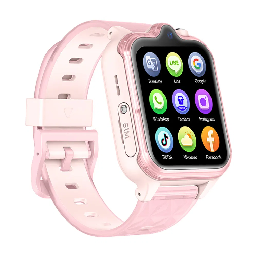 New 4G IP67 waterproof parental control gps smart watch with SOS panic button for emergency help D49S