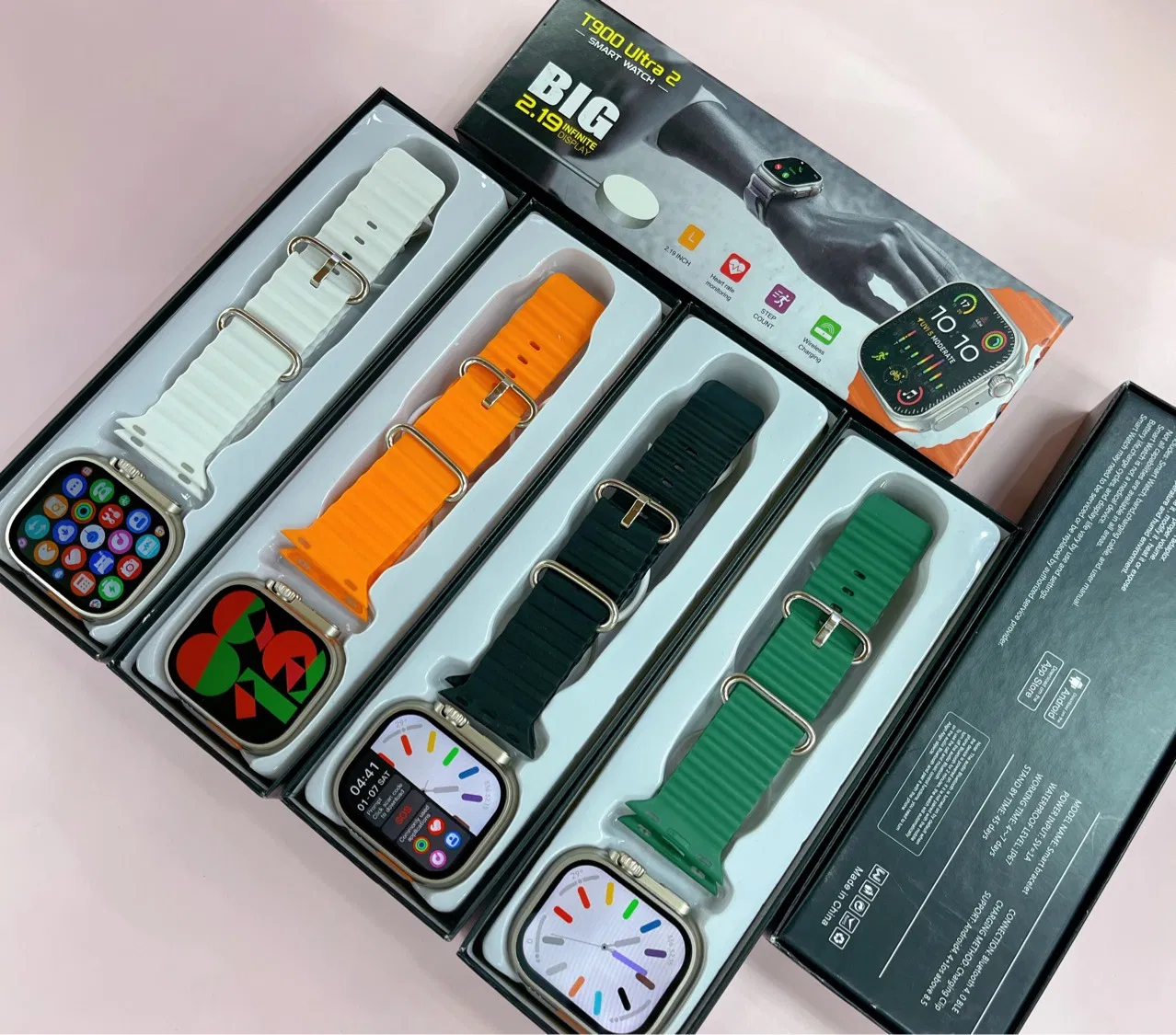 Calendar Calculator Digital Watch T900 Ultra Health Monitoring Sports Wristband Ultra 2 T900 Ultra 2 Smart Watch with Game