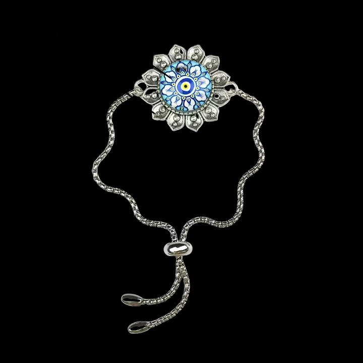 NFC Bracelet Metal Chain Glass 1000+Verse Full Bible Christian Bracelet Smart No APP NFC Gift 13.56MHz Silver OEM/ODM