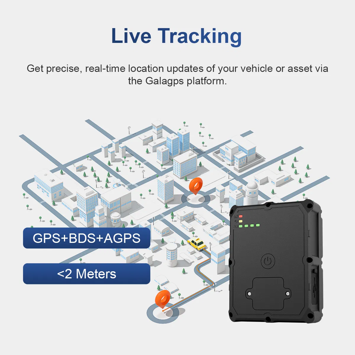 Wireless Tracker GPS GSM Bds Positioning Ways Anti Theft Real Time Tracking Mini Asset GPS Tracker Satellite Tracking Device for Cars