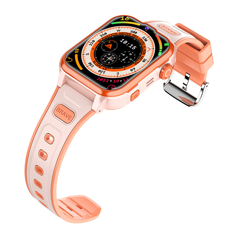 Top quality 4G China manufacture IP67 waterproof child smart GPS tracker watch with rotation menu button video call Geo-fence alerts SOS panic button D35P