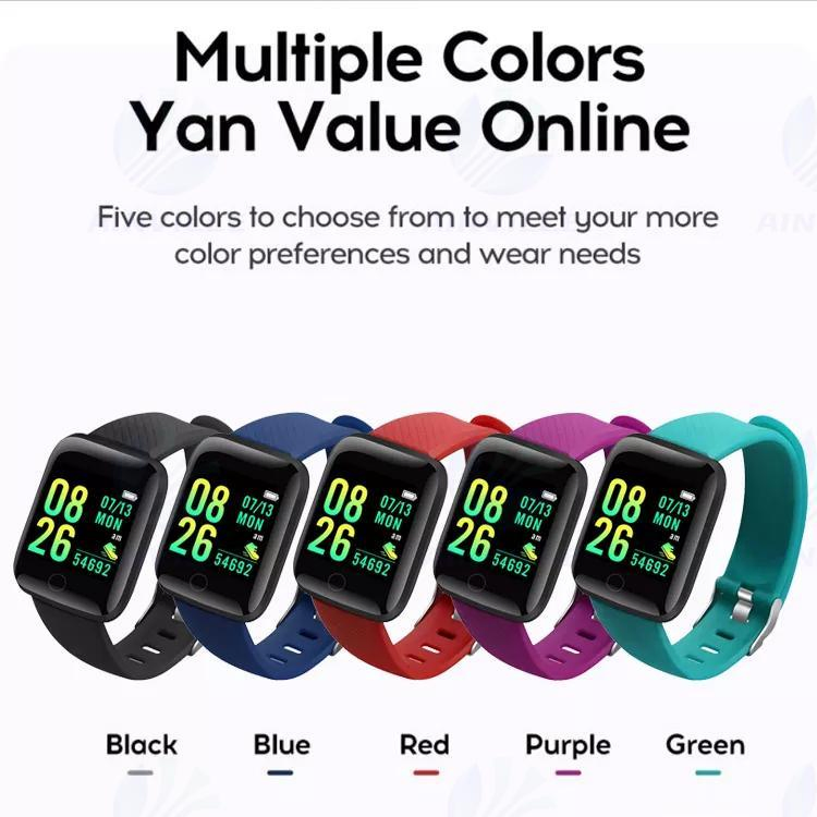 Hot Sale Heart Rate Blood Pressure and Oxygen Monitoring 116s Smart Watch for Health Tracking