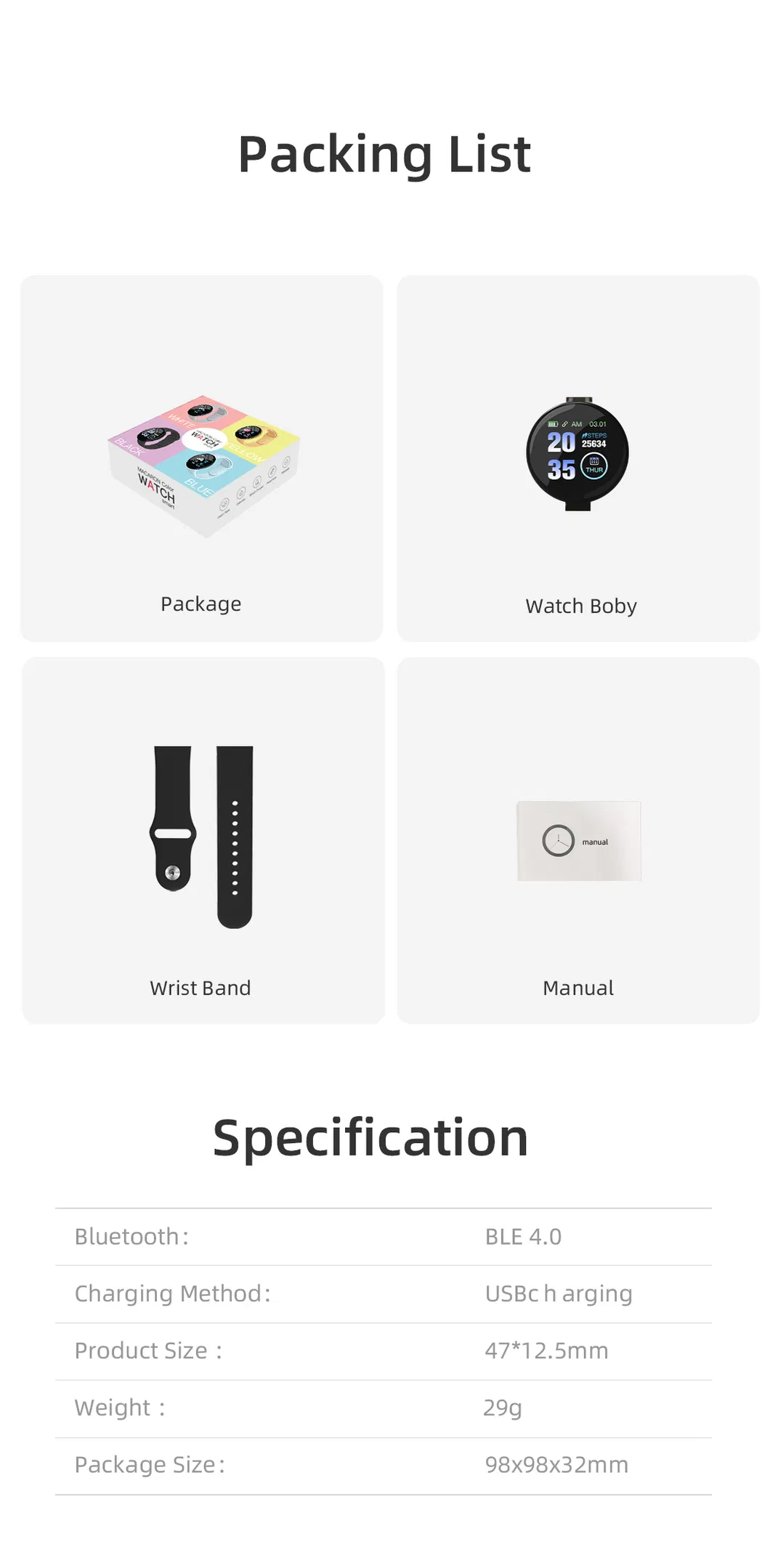 D18s Smart Watch Health