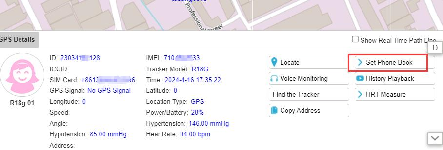 Health Monitoring Smart Watch R18g Fall Detect Phone Call Pedometer Heart Rate Detection GPS Watch Navigation Temperature with Tracking Platform