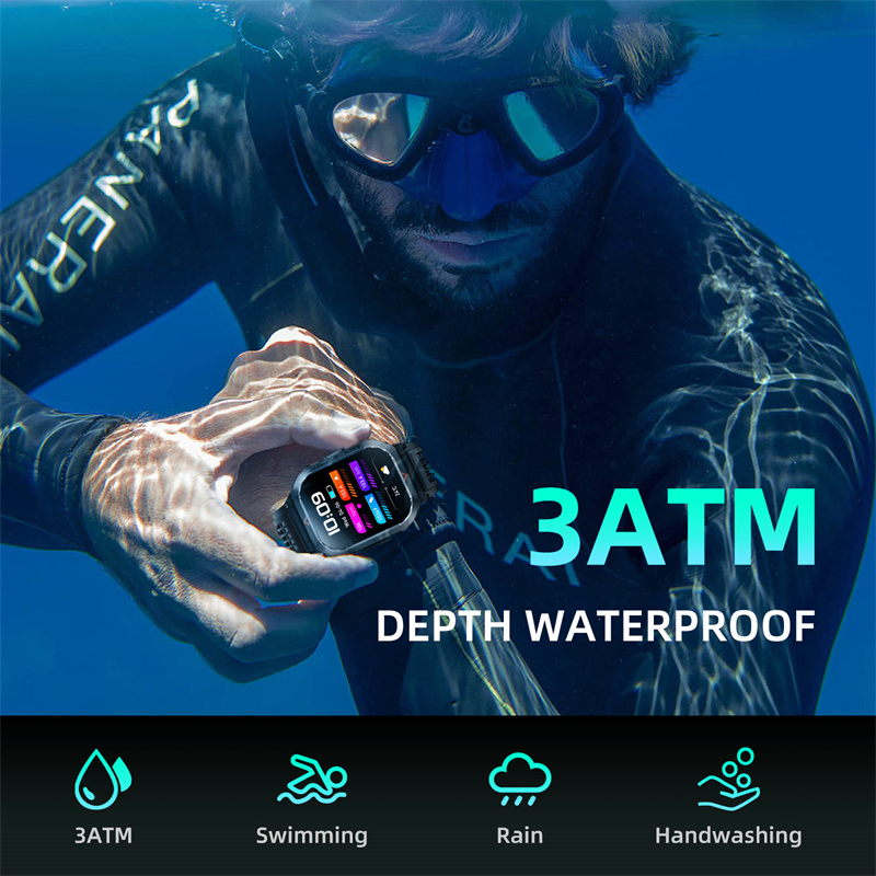 2024 New Model Custom OEM Man Men Boys Outdoor Sports Touch Screen Reloj Inteligente Heart Rate Android Health Monitoring S50 Compass Smart Watch Watches