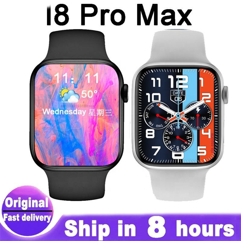 2023 New Arrival Factory Price I8promax Sports Watch Square Screen Waterproof Fashion Smart Watch with Blood Pressure Monitoring